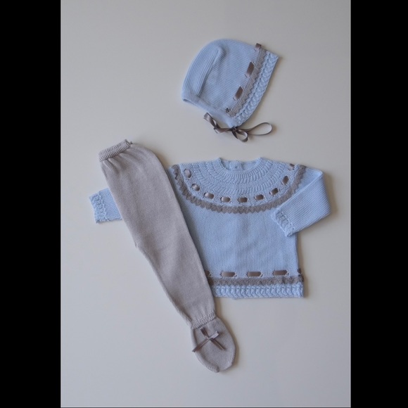 Baby Boy knit set NEW - Picture 2 of 2